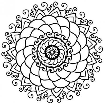 Zen Tangle Rose